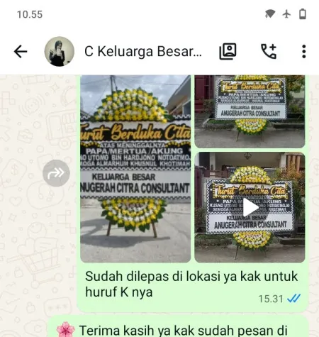 Pengiriman Papan Bunga Duka Cileunca Bojong