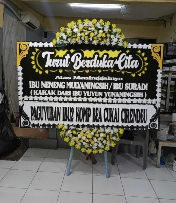Papan Bunga di Cileunca Bojong